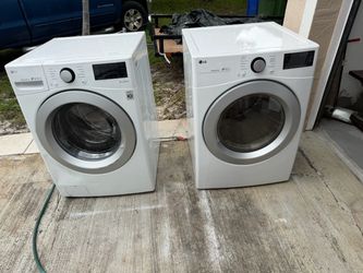 LG Washer and Dryer Set 4.5 cu 7.4 cu 3 months warranty delivery and installation available