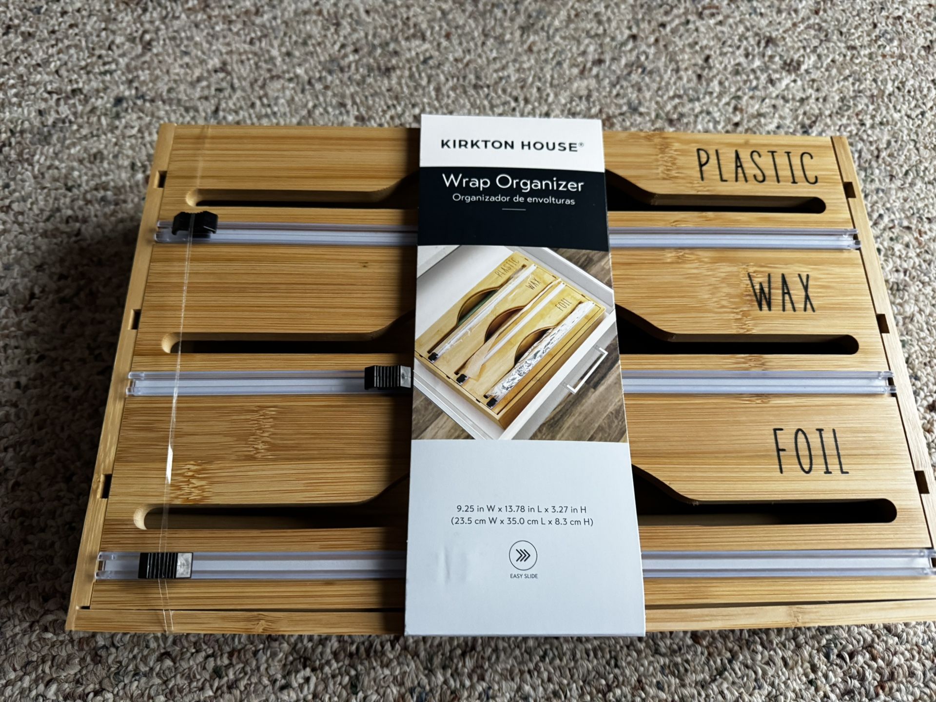 Wooden Wrap Organizers New