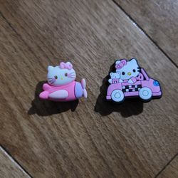 Lot Of 2 Croc Charms Hello Kitty