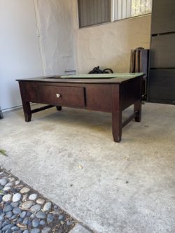 Coffee Table With Removable Glass