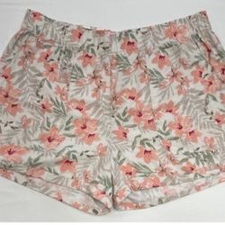 Briggs Women's Linen Blend Short Orange Sz  M New With Tags