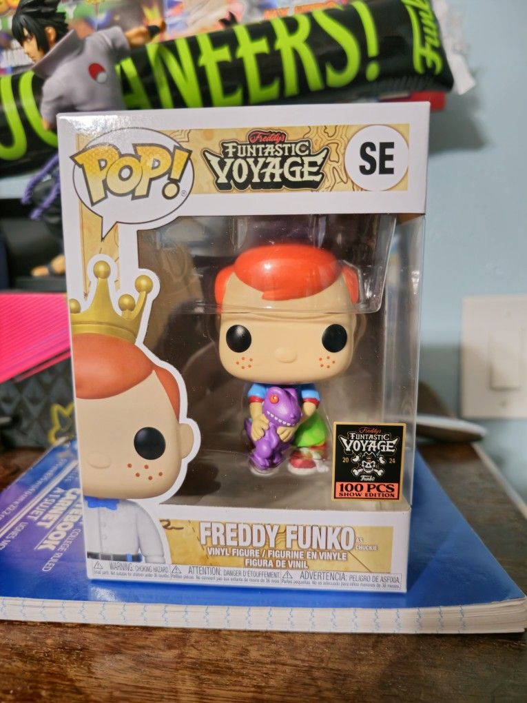 Freddy Funko As Chucky With Purple Reptar 100 PCS Funtastic Voyage Funko Fundays 2024
