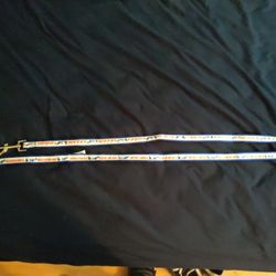 MLB Dodgers Dog Leash, Blue White And Red, One Size Fits All