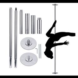 Stripper Pole Costway 45mm Adjustable Spinning Static Dancing Pole Stripper Fitness