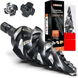 Four Spiral Flute Step Drill Bit for Metal