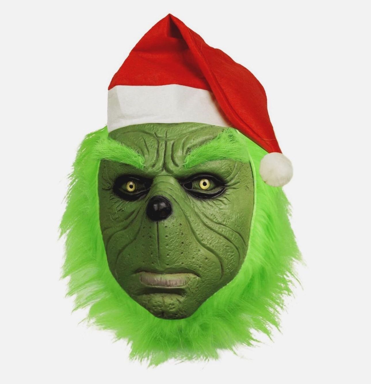 Latex Mask Horse Green Monster Santa Claus for Christmas, Halloween & Holiday