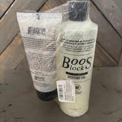 John Boos 2-Piece Care Set, 16 oz Mystery Oil & 5 oz Board Cream for Wooden Cutting Boards