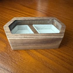 Rustic Wood Ring Box 