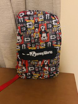 Disney Parks Mickey Walt Disney World Backpack Pop Art Faces New With Tags