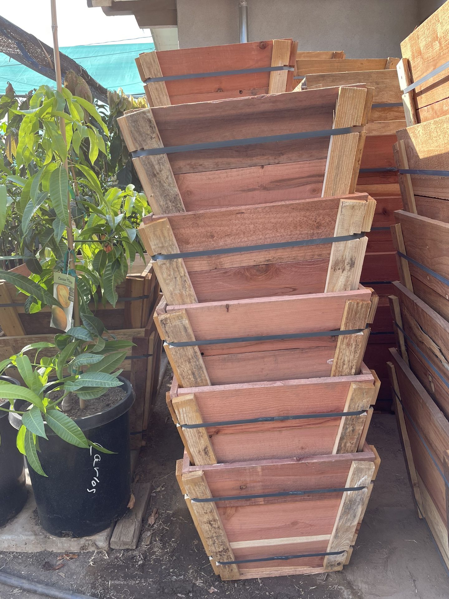 18 gallon Wood Planters