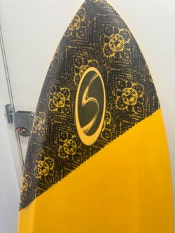 Yellow fish, hybrid, SRT surfboards