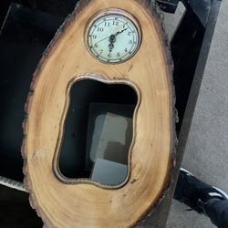 Wood Clock/ Picture Frame