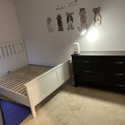 Queen Size Bed Frame And Night Stand For Sale