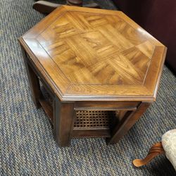 Vintage Hexagonal Side Table