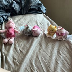 Winnie the Pooh Tsum-Tsums + Piglet plushie