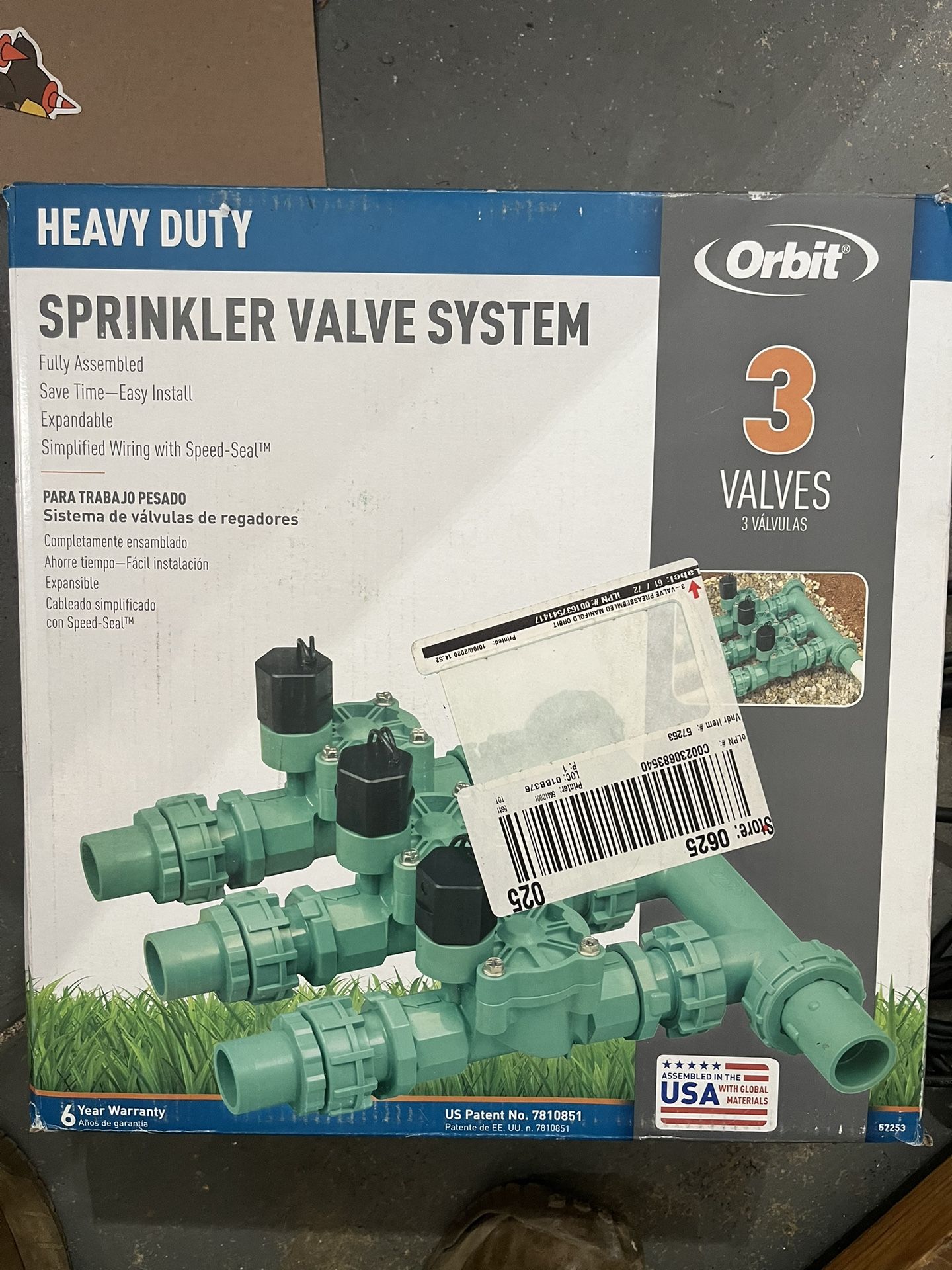 ORBIT 3 VALVES SPRINKLER SYSTEM