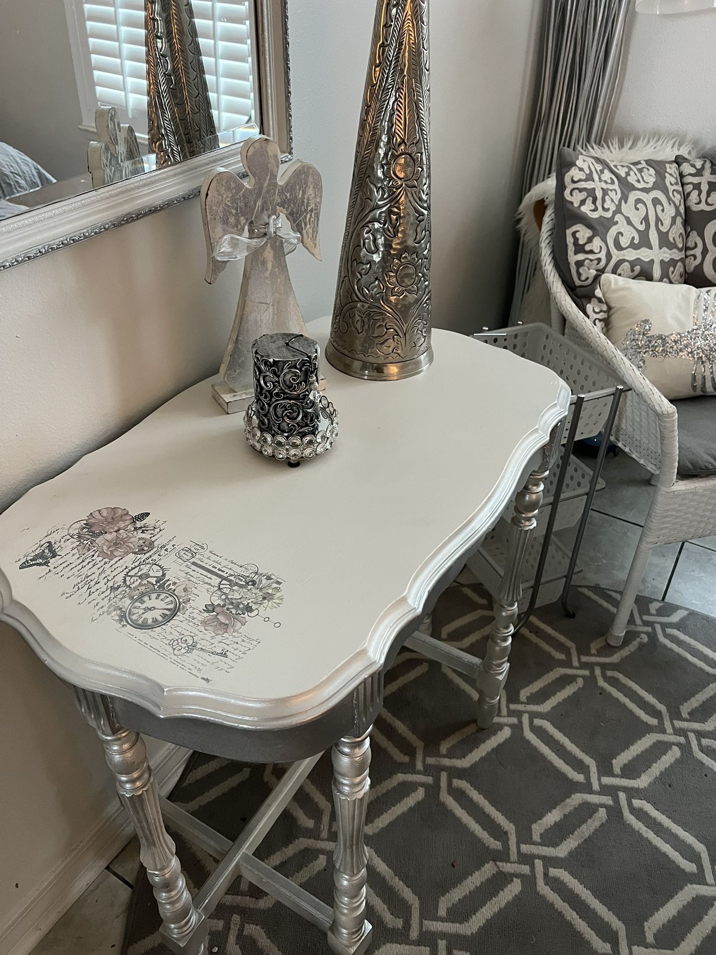 Redo Console Table- Romantic Look French Country