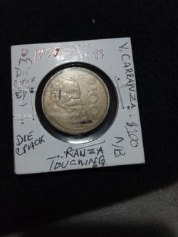 🇲🇽"V. CA R R A N Z A.(1991=m) Wt:11.89( $100 Peso)