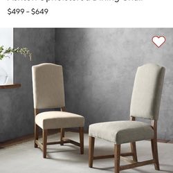 Pottery barn Dining Chairs - 2 , Never Used