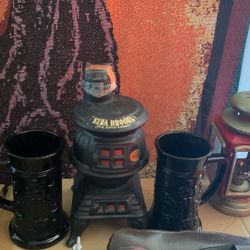 Vintage Whiskey Decor And Goblets 