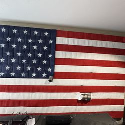 5’x8’ American Flag made from Fire Hose