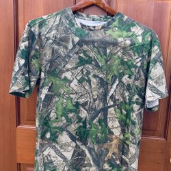 RedHead Shirt Mens Medium Camouflage Short Sleeve Hunting Outdoors Like NEW 