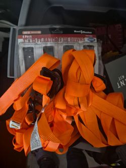 Haul Master 4-Pack Ratchet Tie Downs 1"x15ft