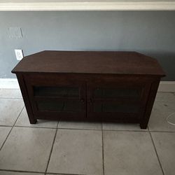 TV Stand Corner With Two Doors and Shelf 