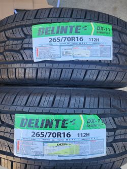 2x New 265 70 16 Tires