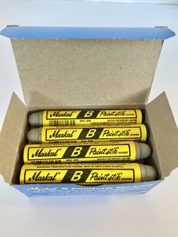12 Markal B Paintstik's by Markal Gray Color.New. Water/Fade Proof