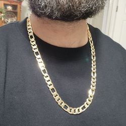 Gold Chain Figaro 12mm 24" And 26"