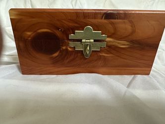 Wooden Jewelry Box with Metal Latch