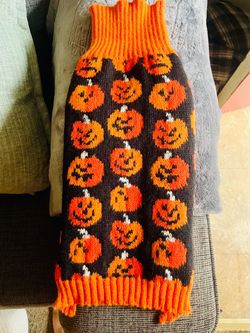 Halloween Knit Dog Sweater