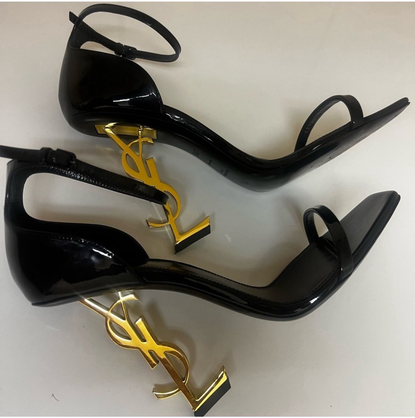 Saint Laurent Opyum YSL Black Designer Heels 