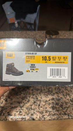 CAT steel toe boots