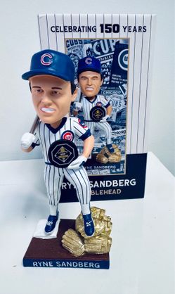 NIB Ryne Sandberg Chicago Cubs Bobble Head. 150th Anniversary Edition - 5-24-26