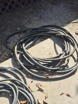 Heavy duty hoses.