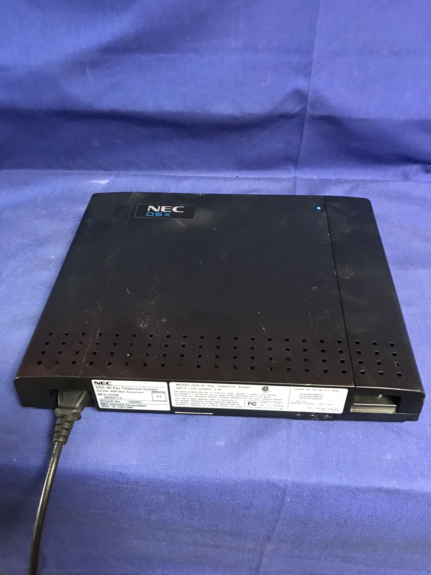 NEC DSX-40 Key Telephone System DX7NA-40M Main Equipment 1090001