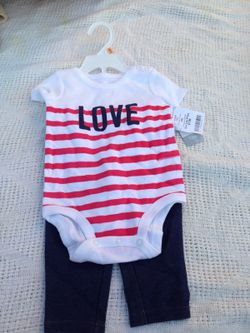 Carter's Love baby outfit