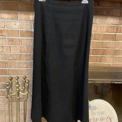 Black A Line Full Dressy Skirt Size M Medium Notations Brand