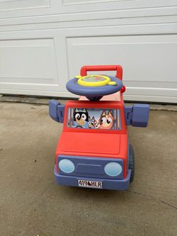 Bluey Ride-On Toy Car for Toddlers