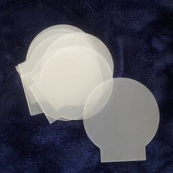 7 Blank Acrylic 2 Mm Sheets W Led Bases