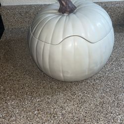 Pottery Barn Glass Pumpkin 