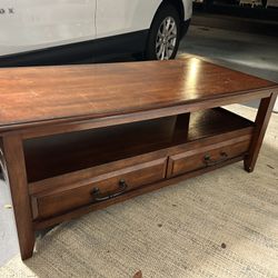 Dark Wood Coffee Table