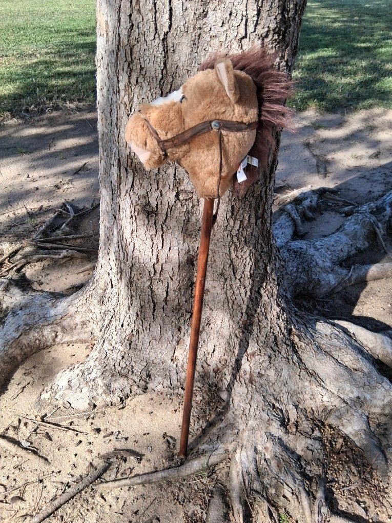 Vintage "Easy Ride 'um" ~  Brown Stick Horse...asking $20.00