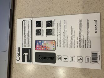 Supreme iPhone X Glass Screen Protector