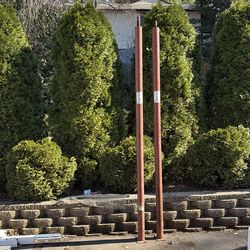 2 columns /metal posts 3” Adjustable 8’-8’4”