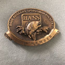 Bass Life Member Belt Buckle 