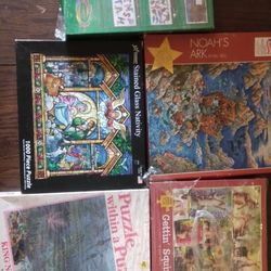 Lot Of 13 Vintage Jigsaw Puzzles 30.00
