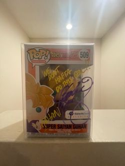FUNKO POP! Super Saiyan Gohan #509 Colleen Clinkenbeard Signed